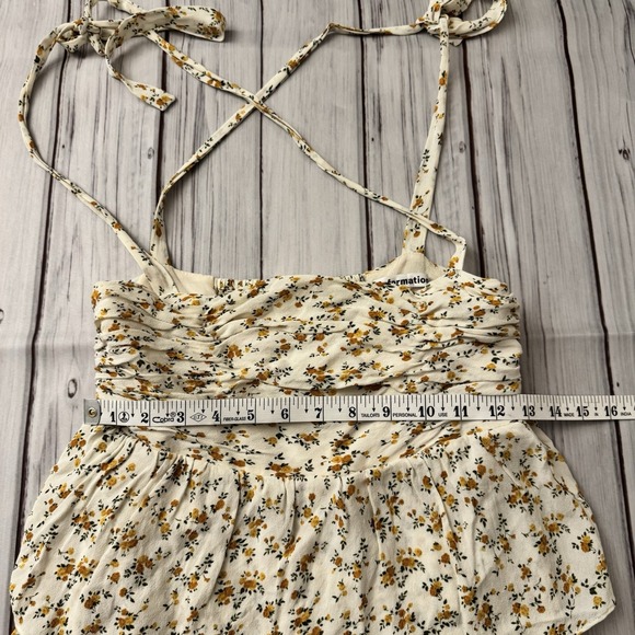 Reformation Avni Floral Tiered Mini Sundress‎ in Adagio Size Medium Women's Sexy - Picture 6 of 12